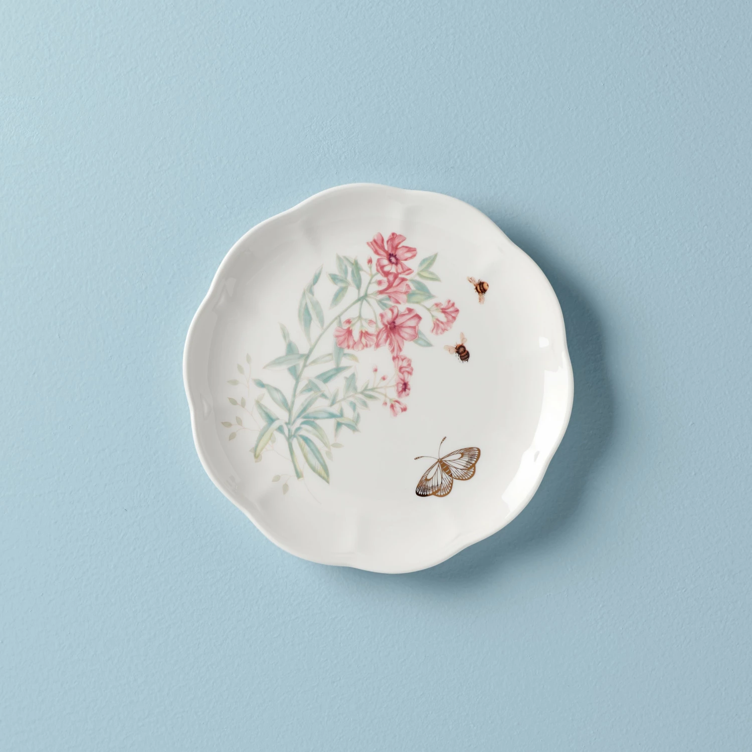 Lenox Butterfly Meadow Gold Accent Plate Dinnerware