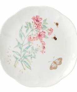 Lenox Butterfly Meadow Gold Accent Plate Dinnerware