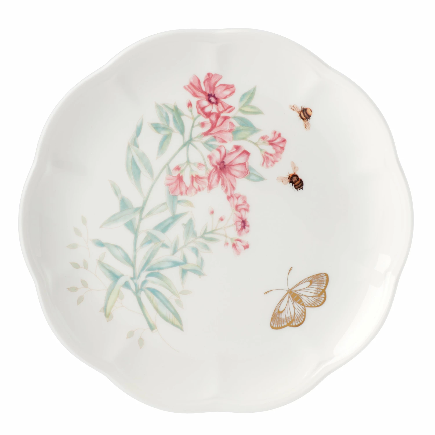 Lenox Butterfly Meadow Gold Accent Plate Dinnerware