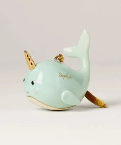 Lenox Narwhal Ornament Personalized Ornaments