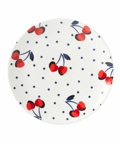 Kate Spade Vintage Cherry Dot Accent Plate