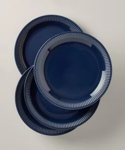 Lenox Profile Stoneware 4-Piece Dinner Plate Set Dinnerware