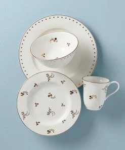 Lenox Dinnerware Opal Innocence Flourish 4-Piece Place Setting