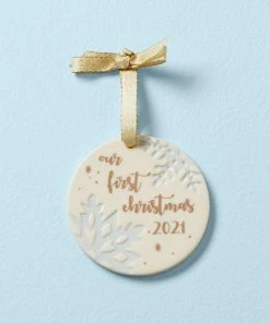 Lenox 2021 Our First Christmas Ornament
