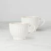 Lenox French Perle Groove 2-Piece Latte Mug Set