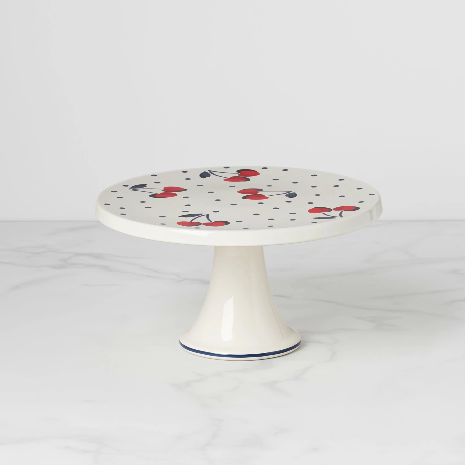 Kate Spade Vintage Cherry Dot Cake Plate Dinnerware