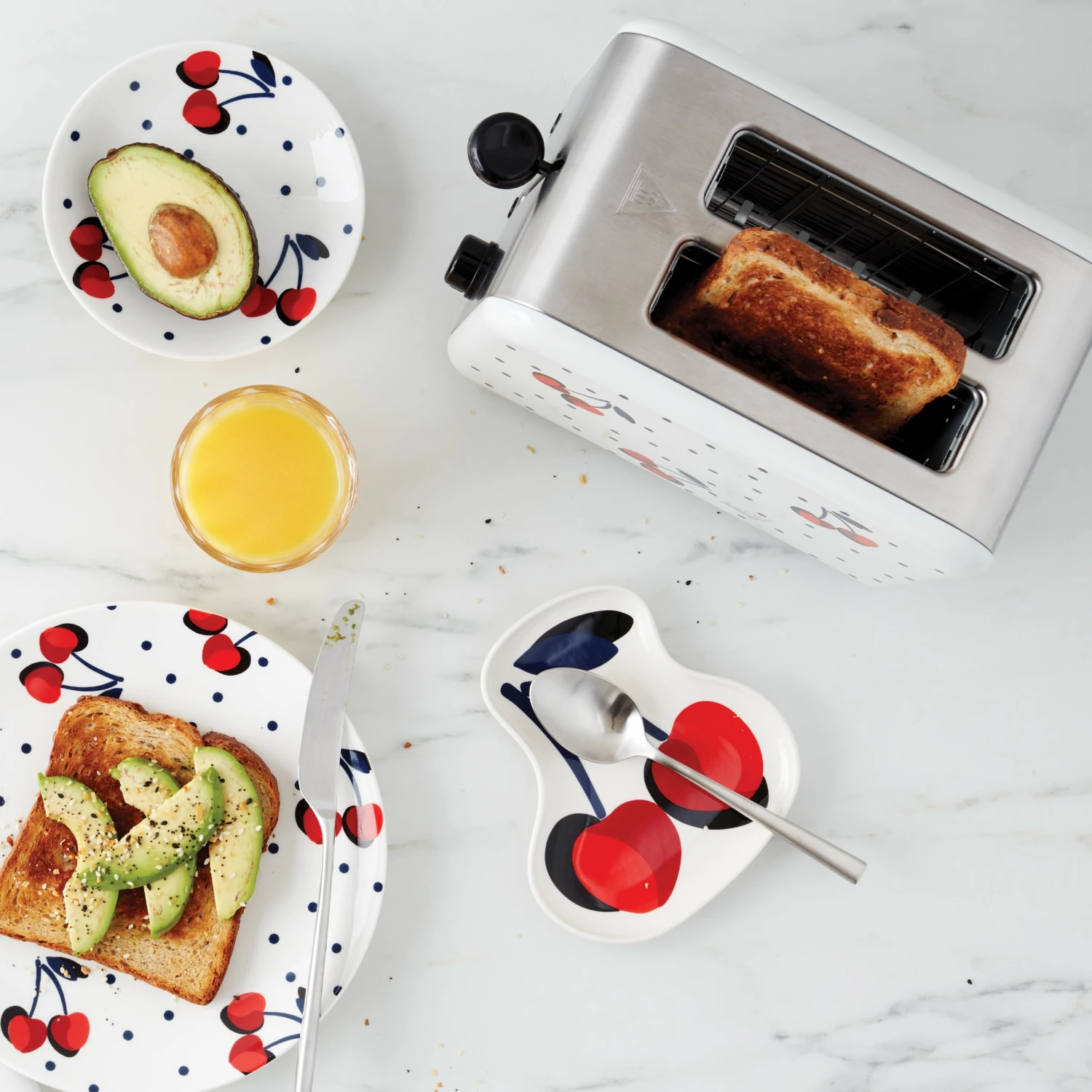 Kate Spade Kitchen Vintage Cherry Dot Toaster