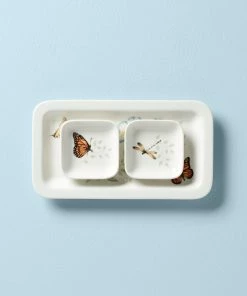 Lenox Butterfly Meadow Sushi Plate & Bowls Dinnerware
