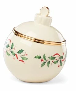 Lenox Holiday Ornament Cookie Jar Dinnerware