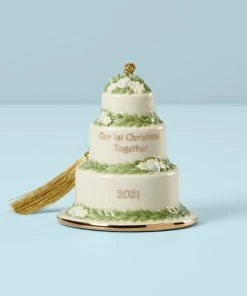 Lenox 2021 Our First Christmas Together Cake Ornament Sale