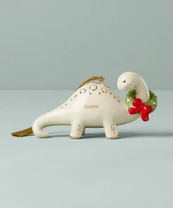 Lenox Personalized Ornaments Dinosaur & Wreath Ornament