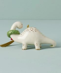Lenox Personalized Ornaments Dinosaur & Wreath Ornament