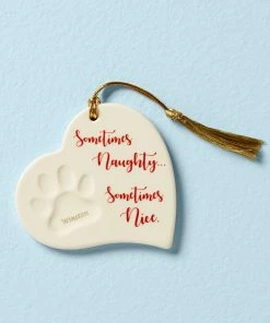 Lenox Paw Print Ornament Personalized Ornaments