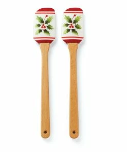Lenox Holiday Handpaint Stripe 2-Piece Spatula Set Kitchen
