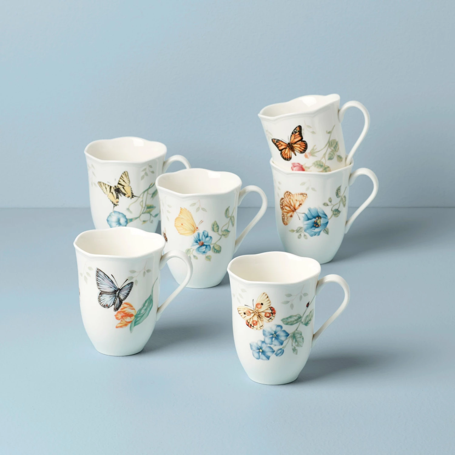 Lenox Dinnerware Butterfly Meadow 6-Piece Mug Set