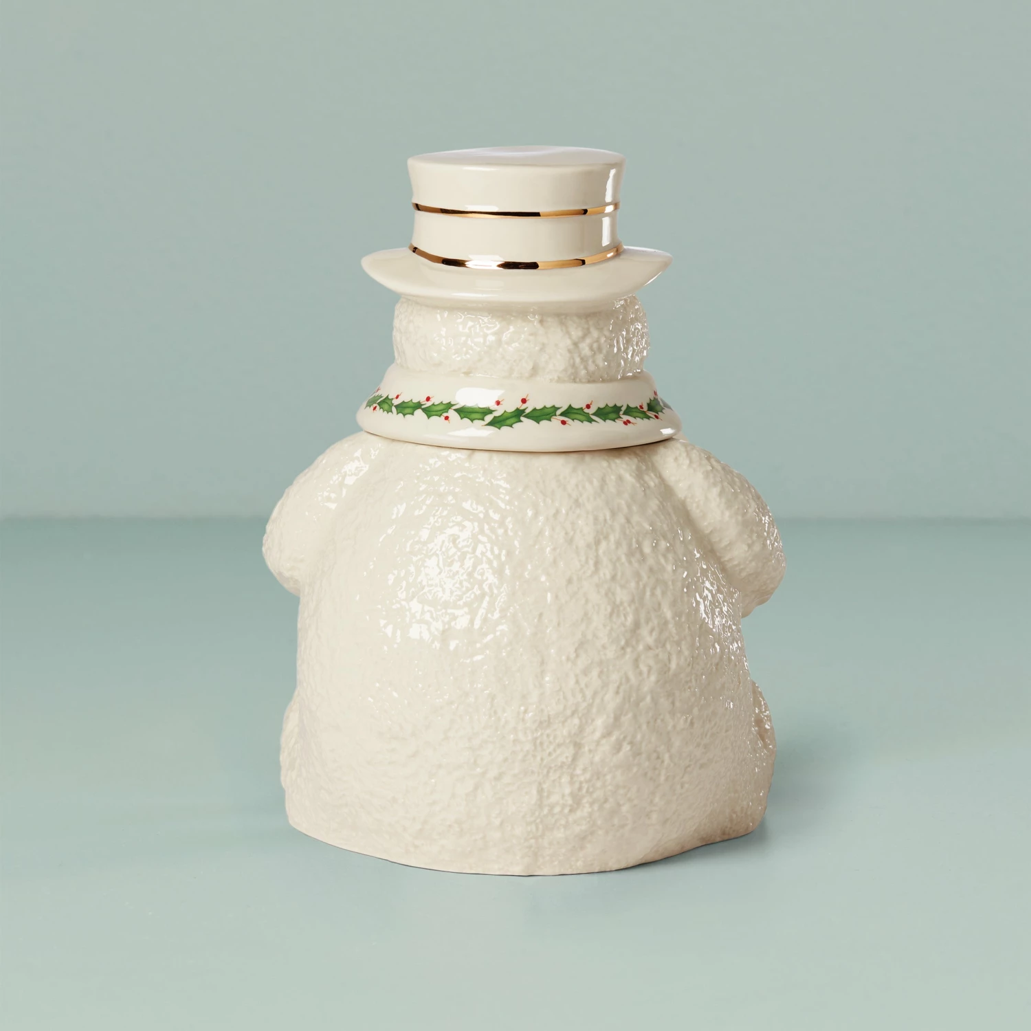 Lenox Kitchen Happy Holly Days Snowman Cookie Jar
