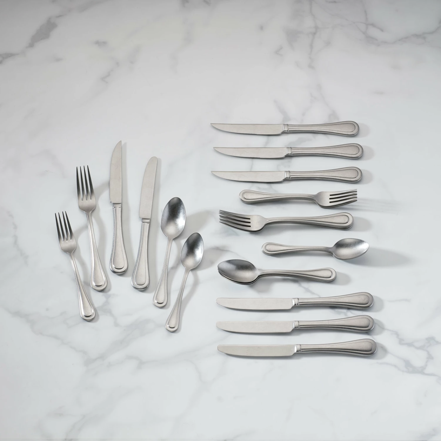 Lenox Textured Neutrals 24-Piece Flatware Set