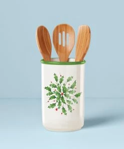 Lenox Holiday Utensil Holder Set Dinnerware