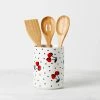 Kate Spade Vintage Cherry Dot 4-Piece Utensil Crock Set Kitchen