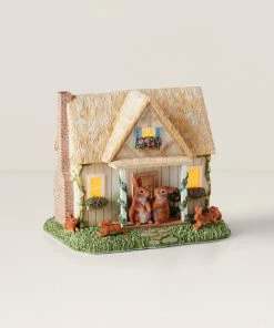 Lenox Home Décor Floral Easter Light-Up Cottage Figurine