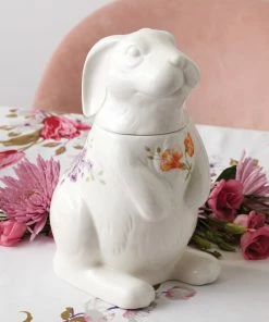 Lenox Dinnerware Butterfly Meadow Bunny Cookie Jar