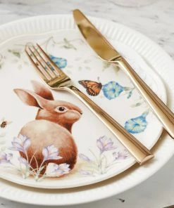 Lenox Butterfly Meadow Bunny 4-Piece Accent Plate Set