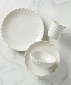 Lenox French Perle Scallop 4-Piece Place Setting Dinnerware