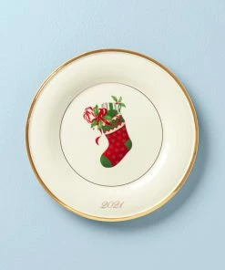 Lenox Dinnerware 2021 Stocking Annual Accent Plate