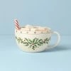 Lenox Dinnerware Holiday Cocoa Mug Covered Candy Dish