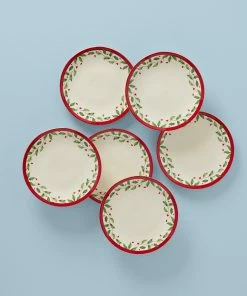 Lenox Dinnerware Holiday 6-Piece Accent Plate Set
