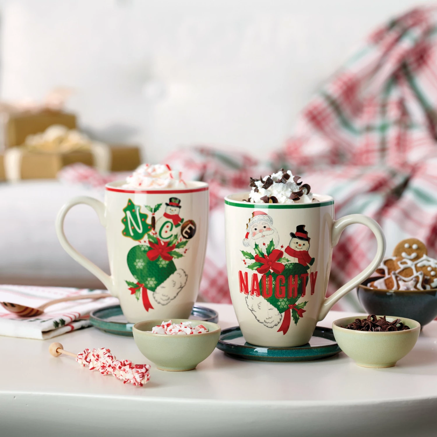 Lenox Holiday 2-Piece Naughty & Nice Mug Set