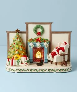 Lenox Holiday Cozy Christmas Light-Up & Musical Decor Décor