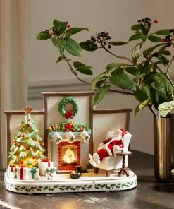 Lenox Holiday Cozy Christmas Light-Up & Musical Decor Décor