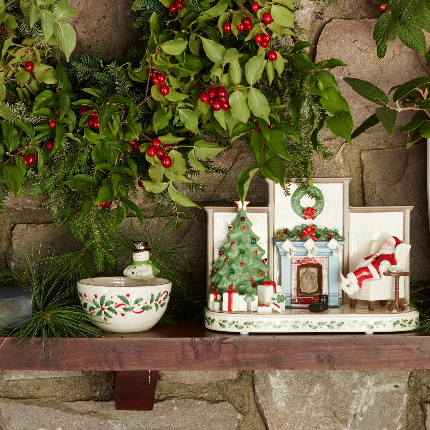 Lenox Holiday Snowman Bowl Dinnerware