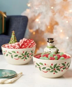 Lenox Holiday Snowman Bowl Dinnerware