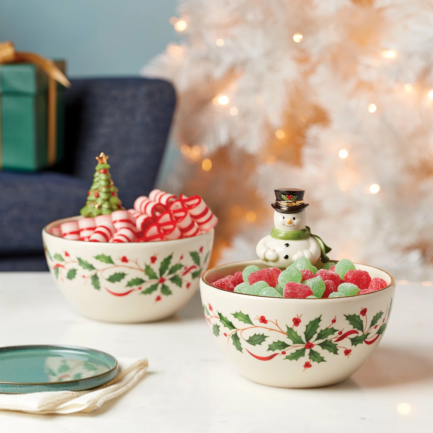 Lenox Holiday Snowman Bowl Dinnerware