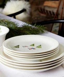 Lenox Dinnerware Profile Snow Day 4-Piece Dinner Plate Set