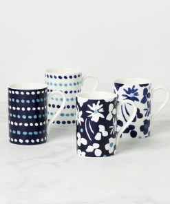 Kate Spade Floral Way 4-Piece Mug Set Dinnerware