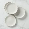 Lenox French Perle Scallop 4-Piece Accent Plate Set Dinnerware