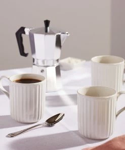 Lenox Dinnerware French Perle Scallop 4-Piece Mug Set