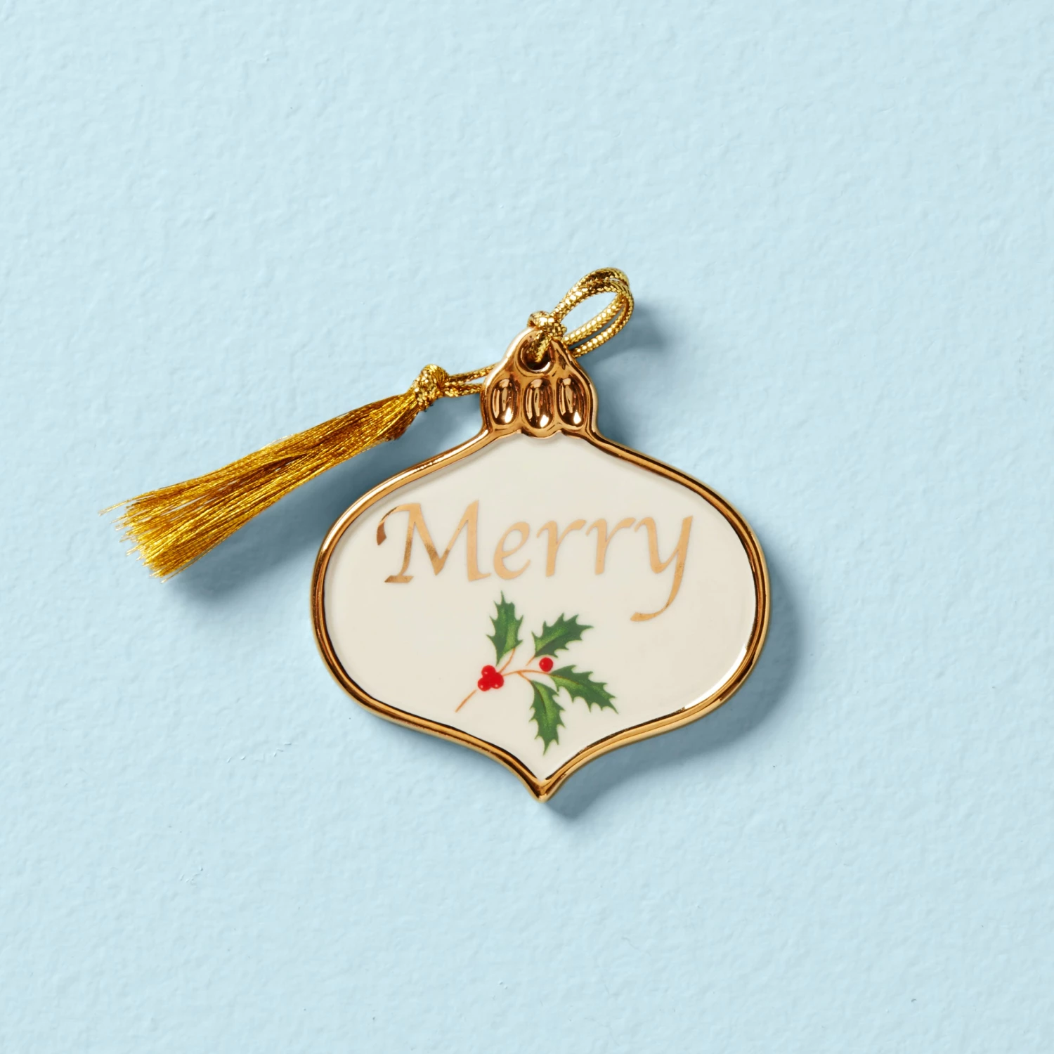 Lenox Holiday Merry Ornament Charm
