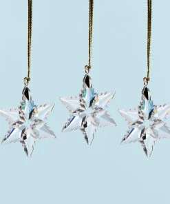 Lenox Mini 3-Piece Optic Snowflake Ornament Set