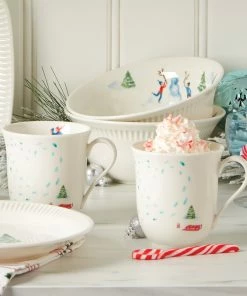 Lenox Profile Snow Day 4-Piece Mug Set