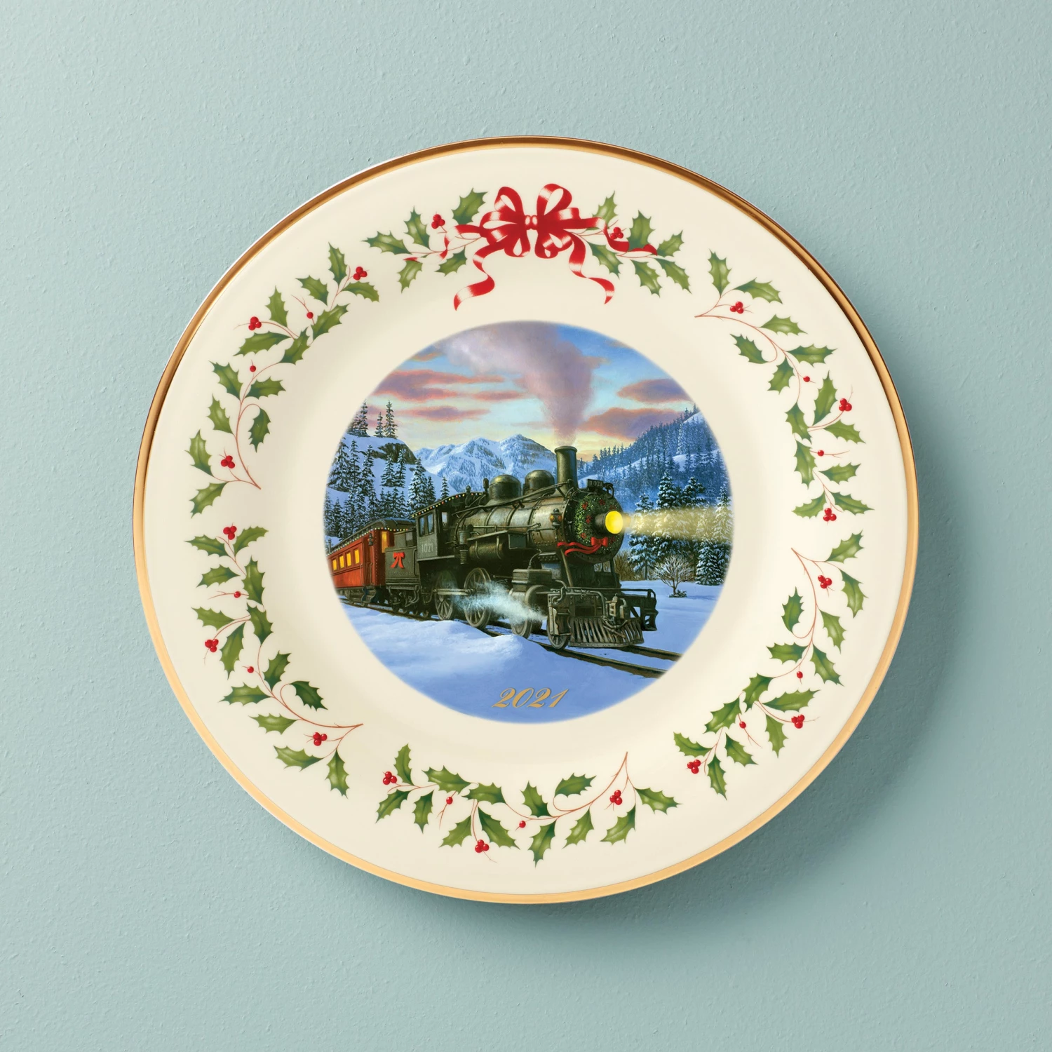 Lenox Home Décor 2021 Holiday Train Plate