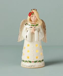 Lenox Holiday Angel Light-Up Figurine Décor