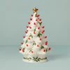Lenox Treasured Traditions Holiday Red Bulbs Lit Tree