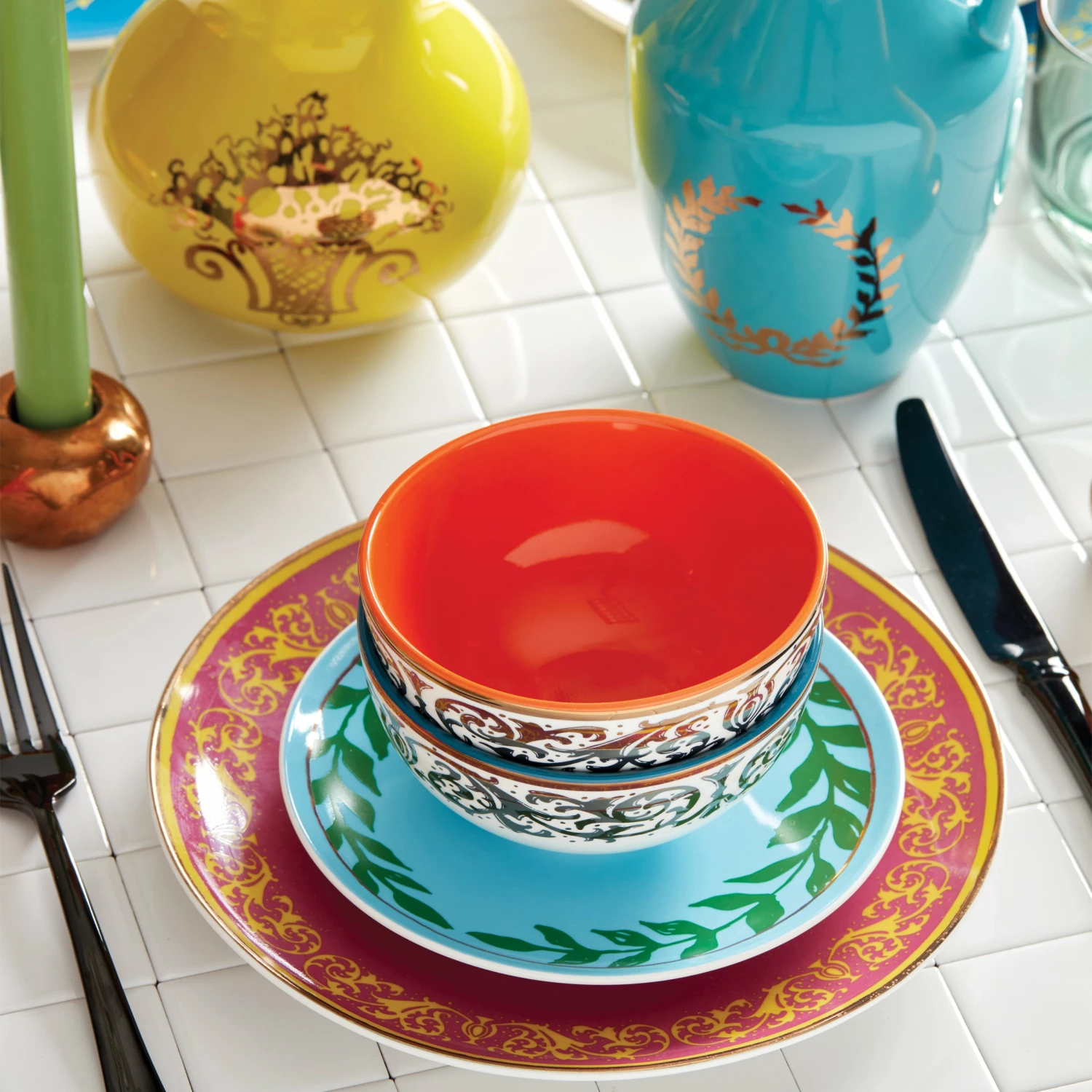 Lenox LX Remix Assorted 4-Piece Accent Plate Set