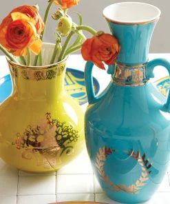 Lenox LX Remix Yellow Vase Home Décor