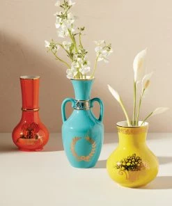 Lenox LX Remix Yellow Vase Home Décor