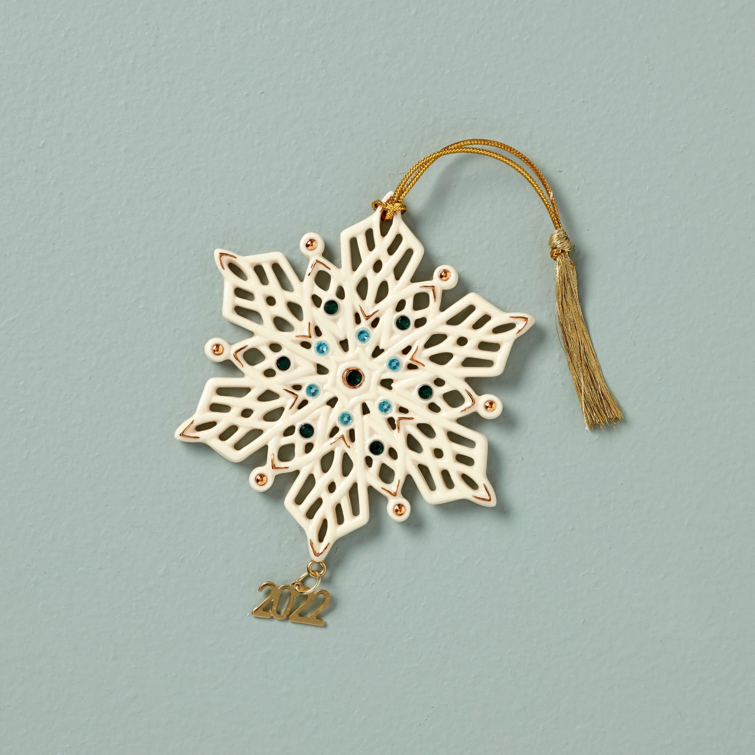 Lenox Annuals 2022 Annual Gemmed Snowflake Ornament